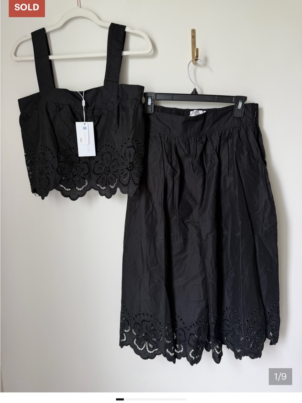 Reposh! Black Eyelet Set! Shirt and Capri Pants - Women's